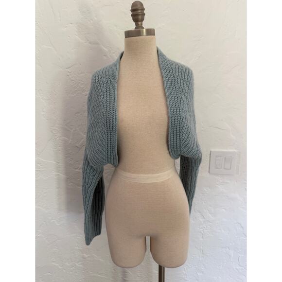 Vince Light Blue cropped Cardigan - Picture 1 of 4